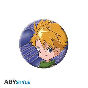 DIGIMON - Abzeichen Pack - Tai und Matt Die beiden Freunde Taichi und Yamato sowie ihr Digimon Agumon und Gabumon sind zusammen auf diesem Digimon-Abzeichen von ABYstyle!